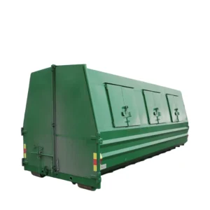 Täckt 26m3 flak med sidorluckor