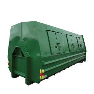 Täckt 26m3 flak med sidorluckor