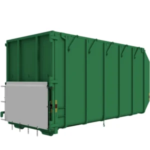 30m3 Komprimatorcontainer med flytande tak