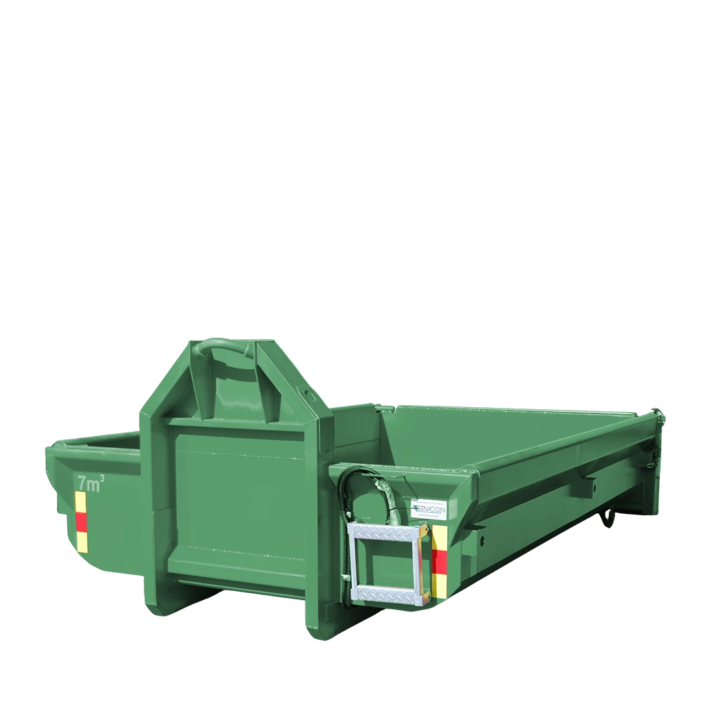 Grönt Bigab Schaktflak, kapacitet 7m³.